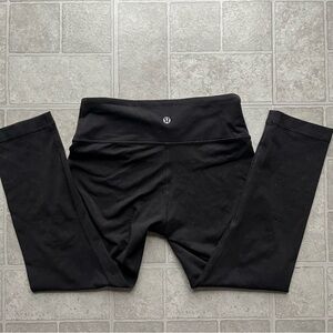 Lululemon Black Cropped Length Leggings Small